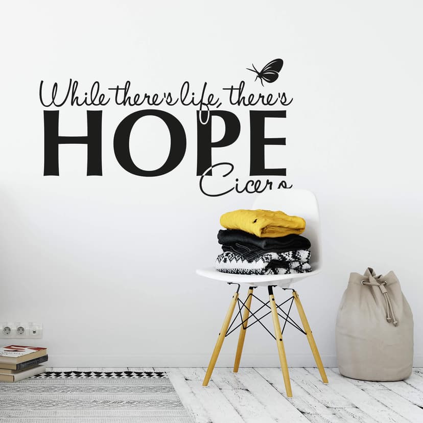 Adesivo murale - While there is life there is hope
