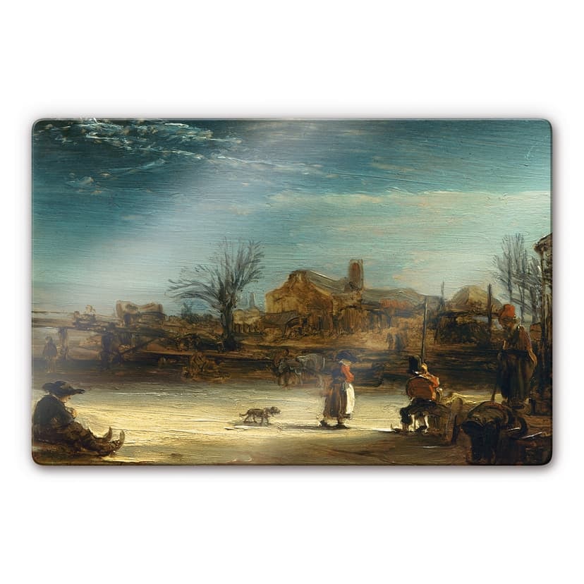 Rembrandt - Paesaggio invernale