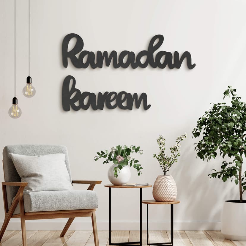 Scritta in MDF - Ramadan Kareem