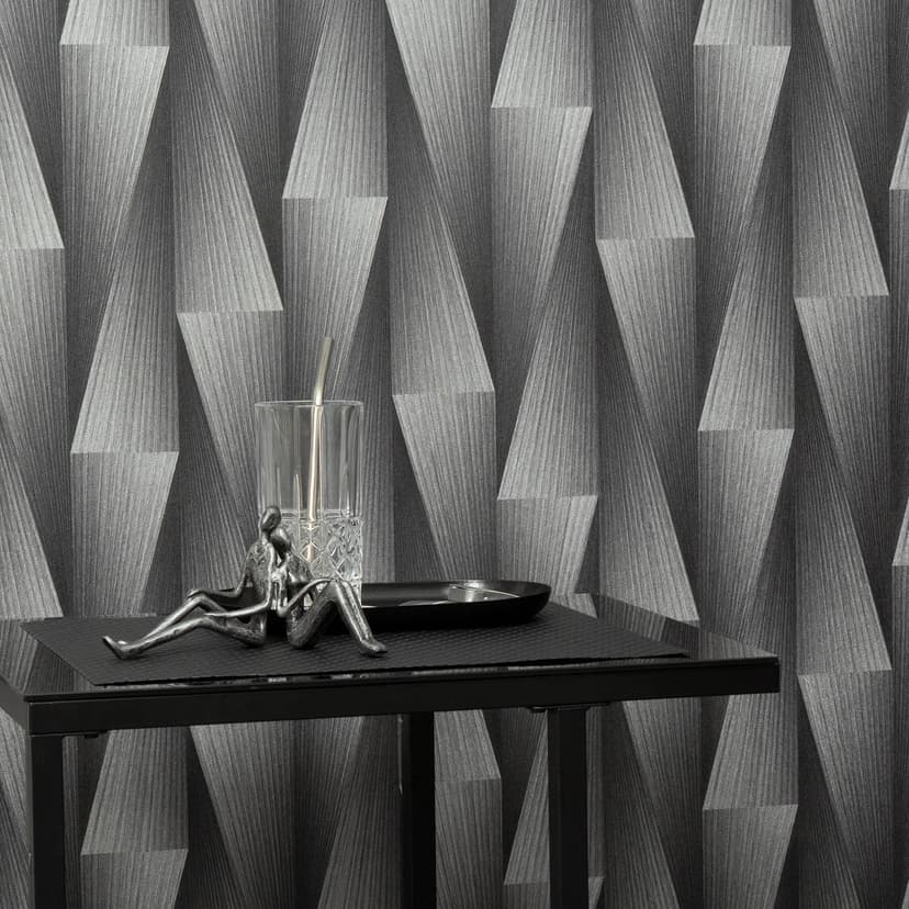 Guido Maria Kretschmer carta da parati grafica Shift Fashion for Walls 5 argento