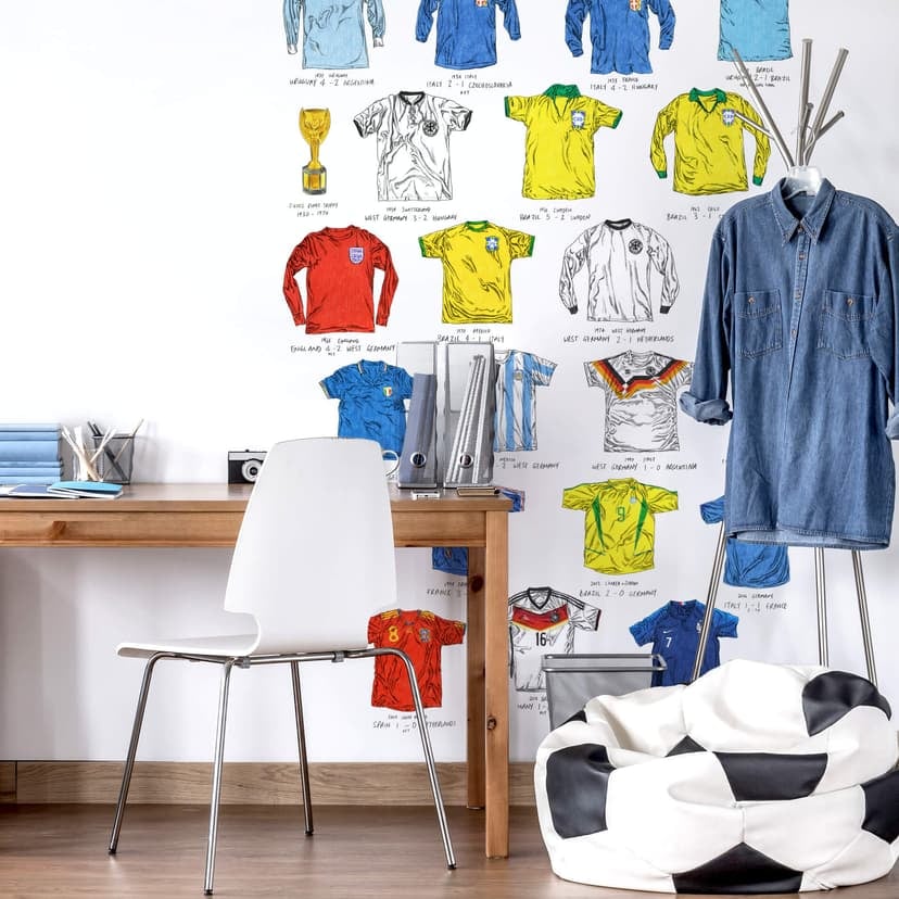 Fotomurale Sparshott - Maglie della Coppa del Mondo di calcio