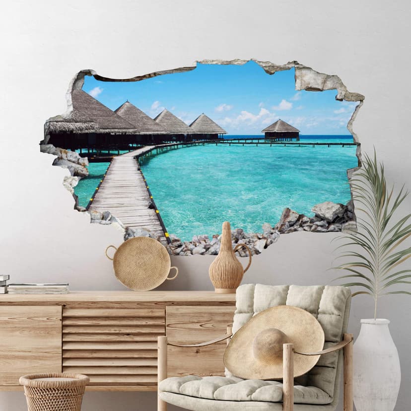 Adesivo 3D – Spiaggia delle Maldive