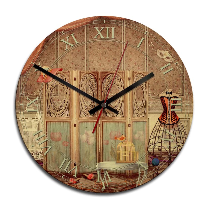 Orologio in legno - Dressing room