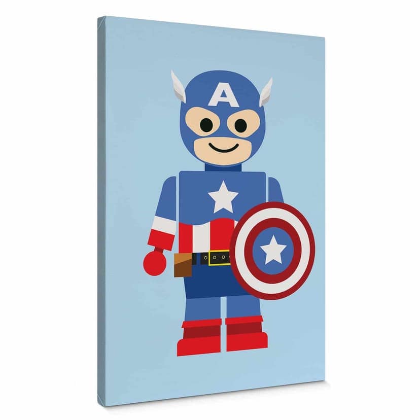 Stampa su tela Gomes - Captain America