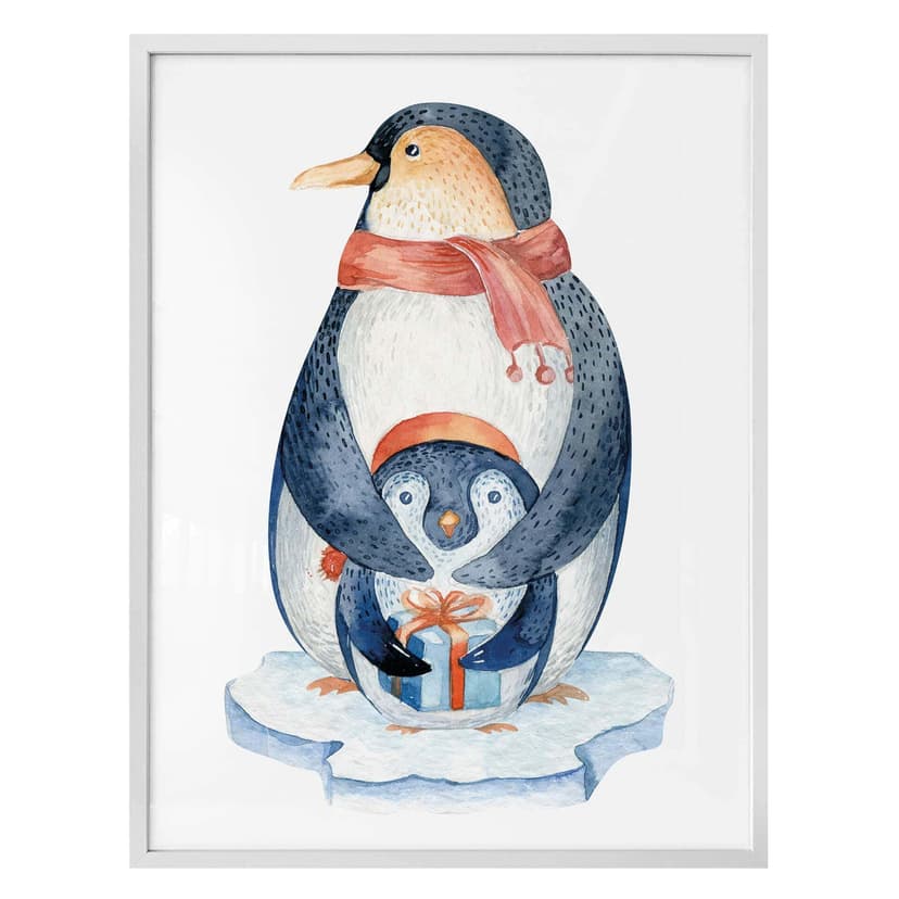Poster Kvilis – Pinguino e regalo