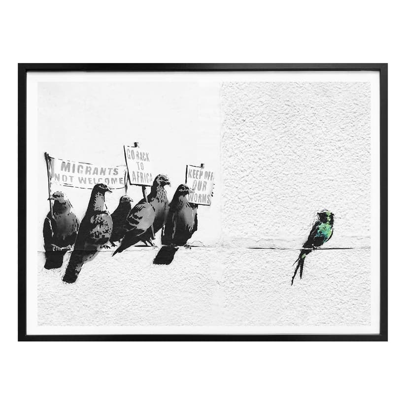 Poster Banksy - Not welcome