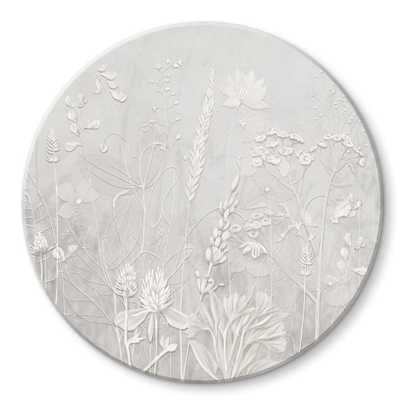 Stampa su vetro in bianco dal design moderno - Ms Tiff - Round