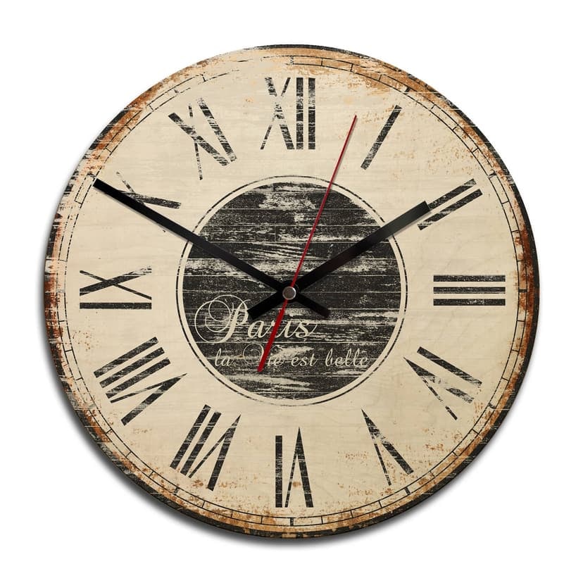 Orologio in legno - La vie est belle