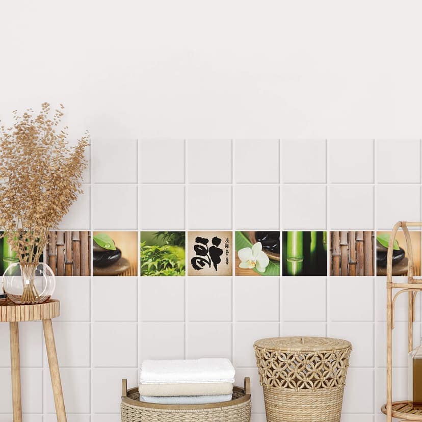 Decorazione per piastrelle - centro benessere in stile asiatico