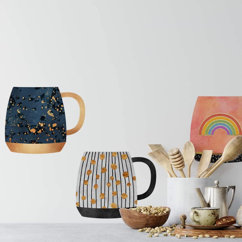 Adesivo murale Fredriksson – Tazze di caffè 02