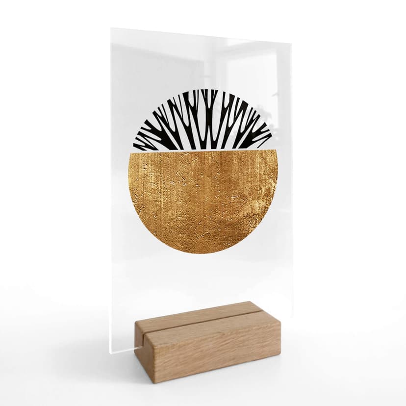 Decoro acrilico + supporto Kubistika Albero della vita