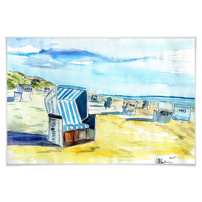 Poster Bleichner - La spiaggia di Sylt