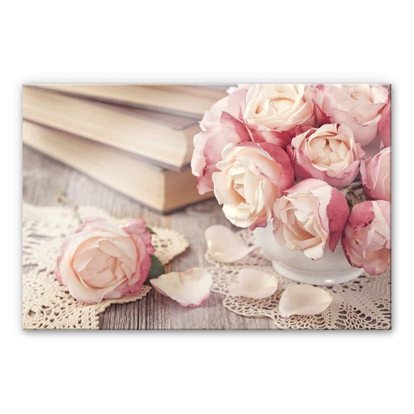 Stampa su vetro acrilico Rose rosa