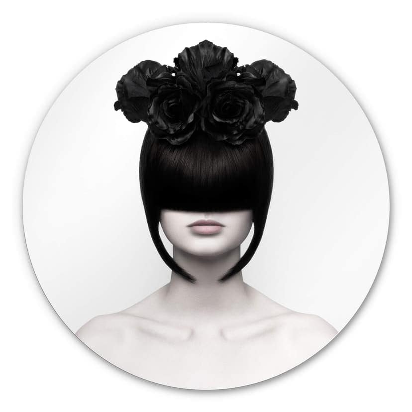 Alu-Dibond Nemcekova - Black - tondo