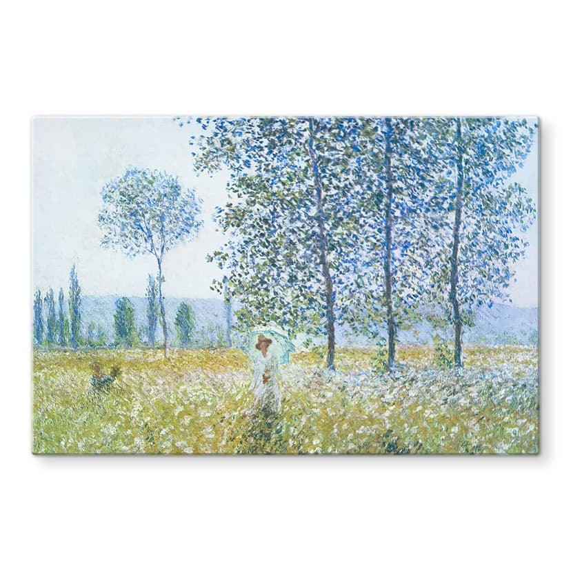 Stampa su vetro Monet - Campi in primavera
