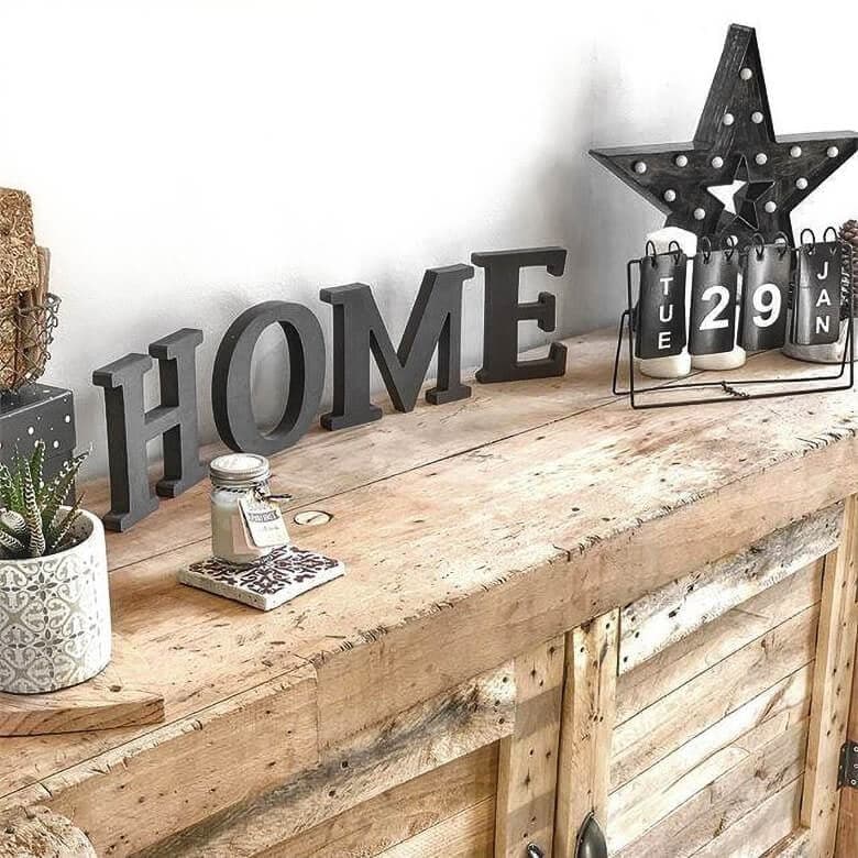Lettere in legno MDF - 3D HOME 2 - Cuore