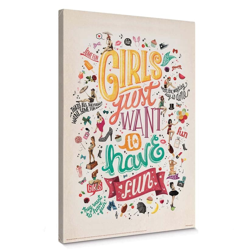 Stampa su tela Tohmé - Girls just wann have fun