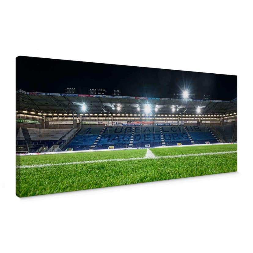 Stampa su tela FC Magdeburg Stadium by Night
