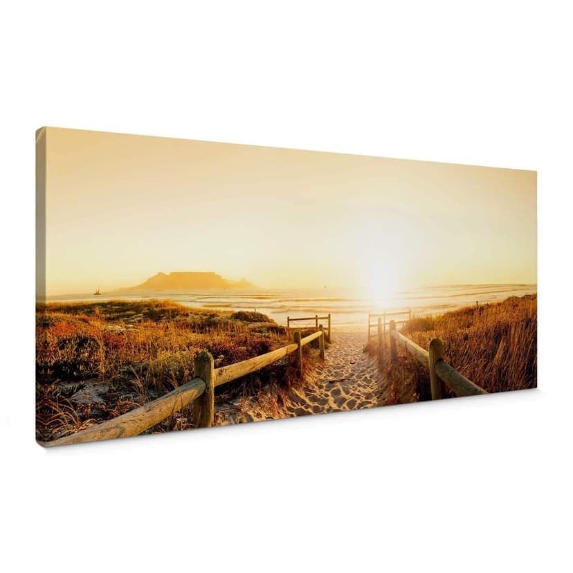 Stampa su tela - Tramonto sulla spiaggia