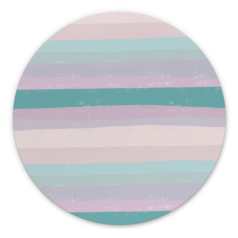 Cerchio a muro Uplusmestudio - Coloured Stripes