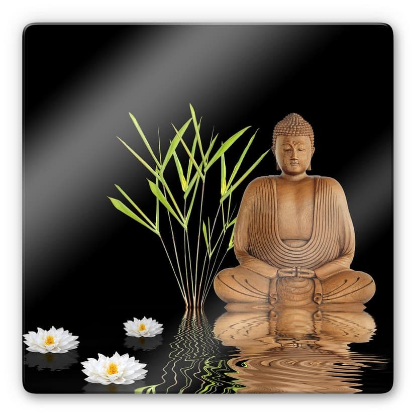 Stampa su vetro - Buddha zen - quadrato