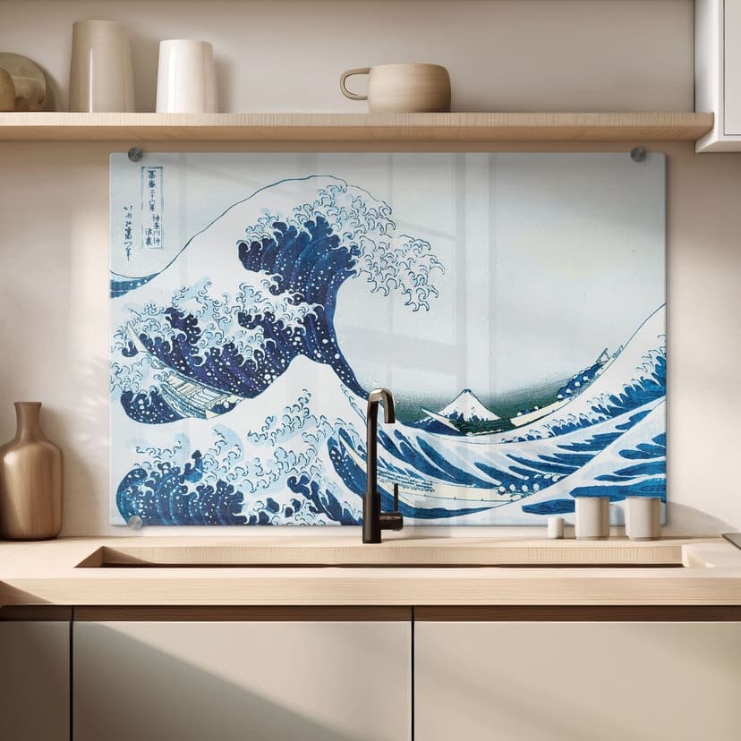 Pannello paraschizzi Hokusai - La grande onda