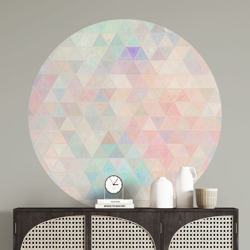 Adesivo murale Triangoli colorati a mosaico - Jaszke