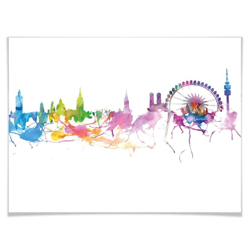 Poster Bleichner - Monaco Skyline