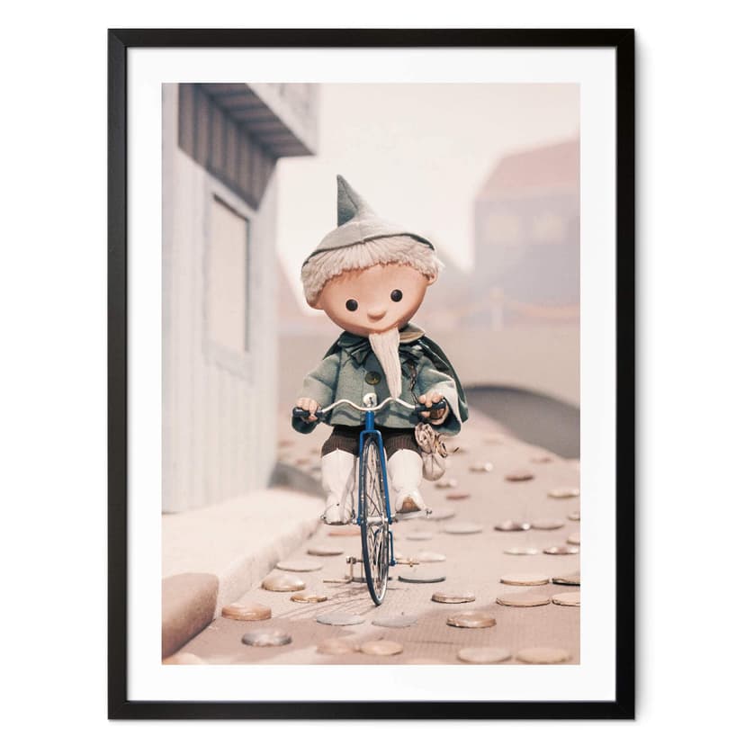 Poster L'uomo della sabbia in bicicletta