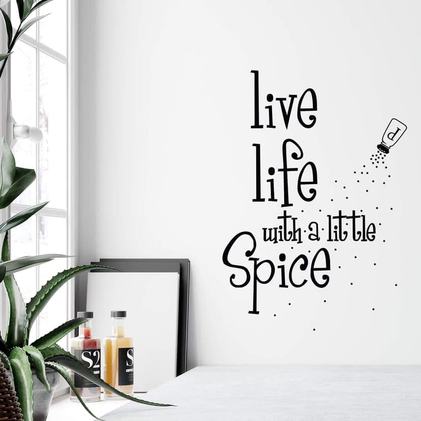 Adesivo murale - Live life with a little Spice