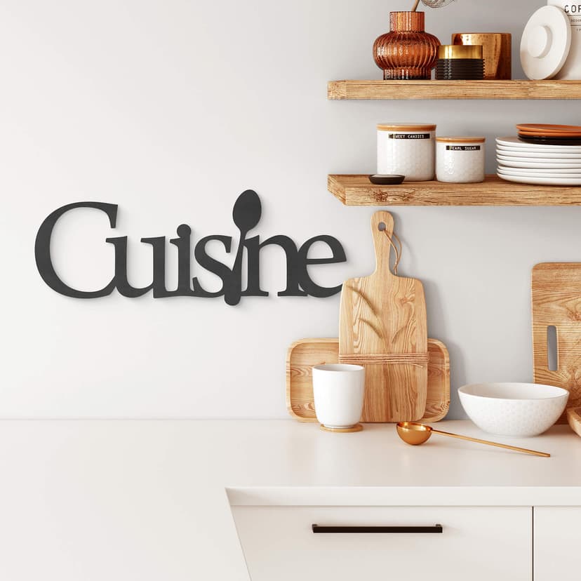 Scritta legno MDF - Cuisine