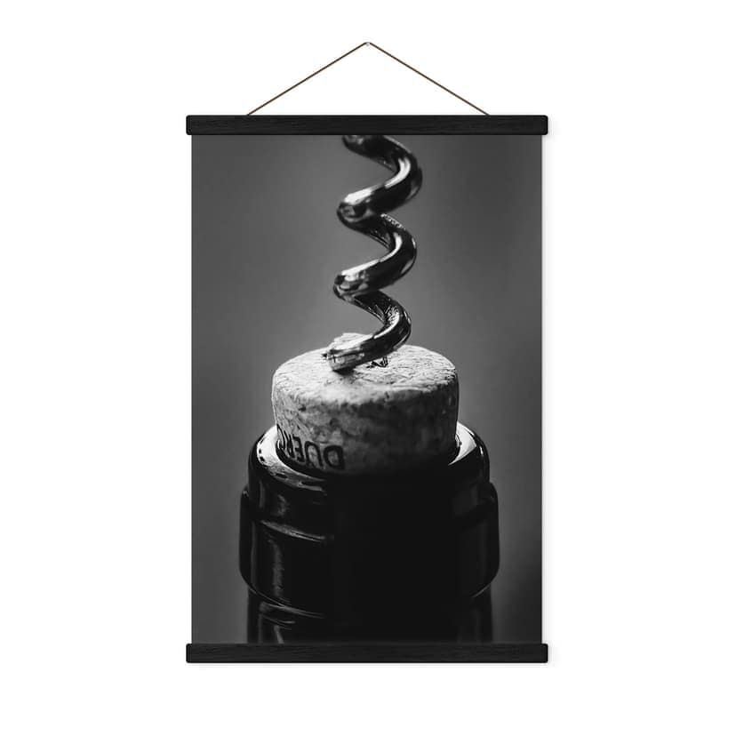 Poster tessile Vino con cavatappi - Pictufy Studio