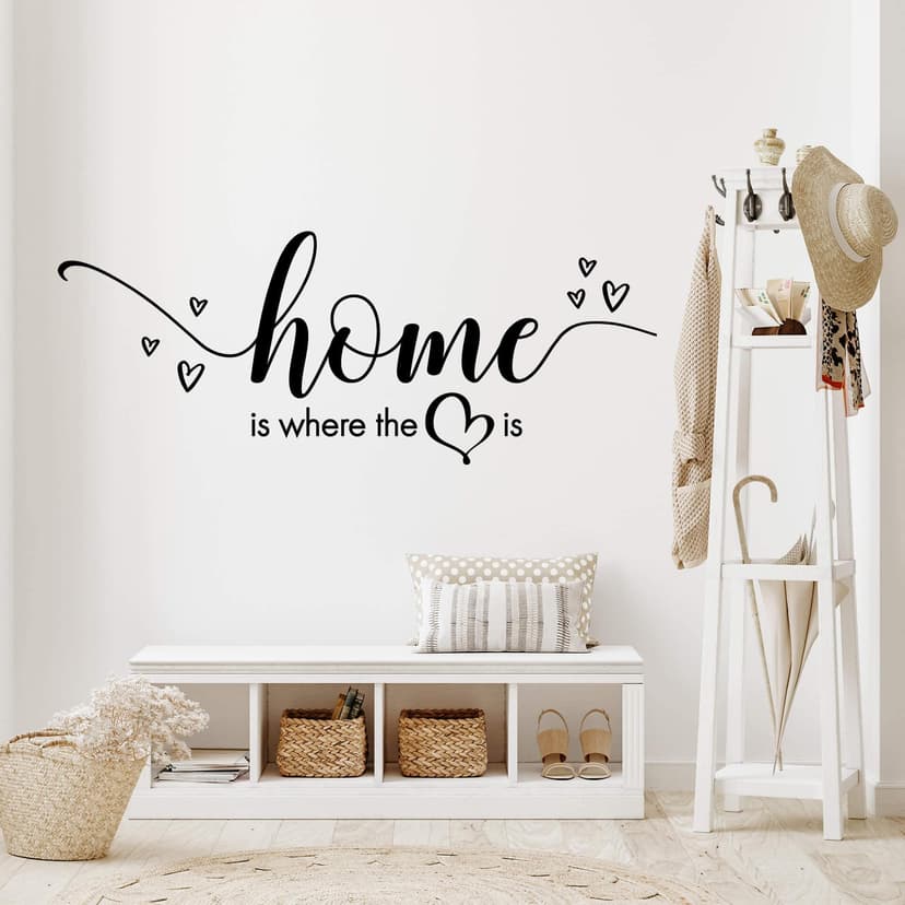 Adesivo murale Home is where the heart is