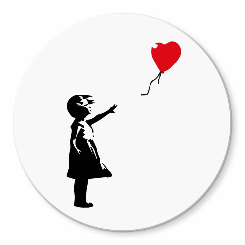 Stampa vetro Banksy - Girl with the red balloon