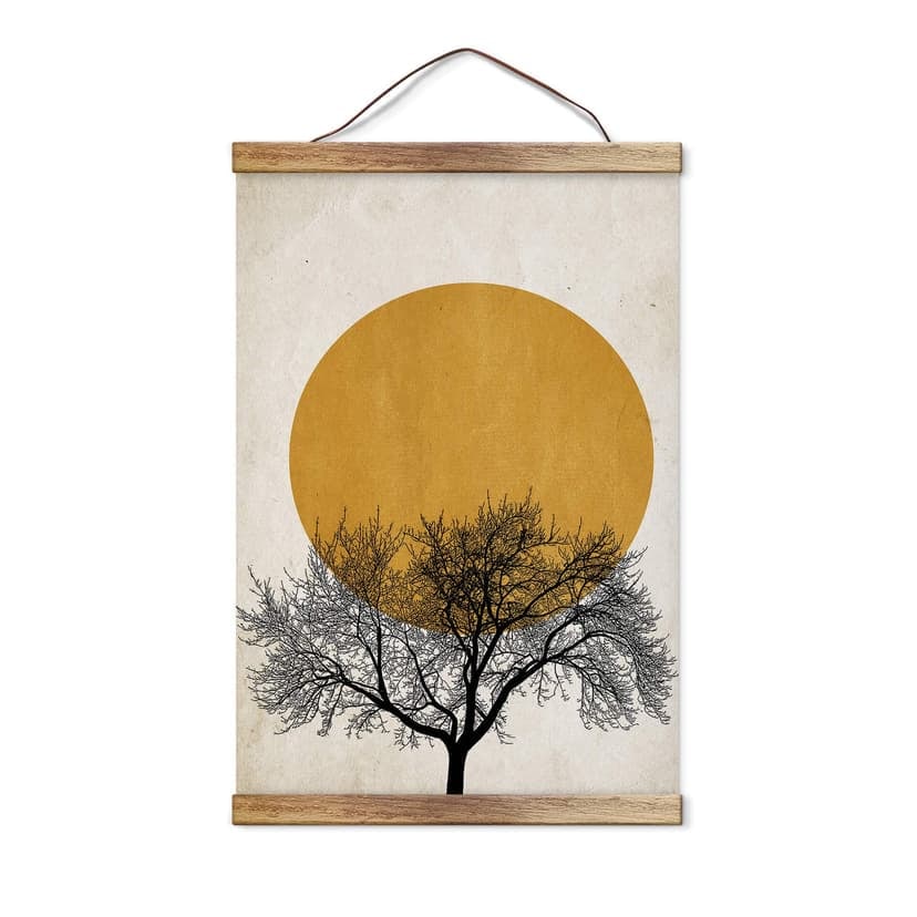 Tela, quadro in tessuto da appendere Kubistika - Mattina d'inverno
