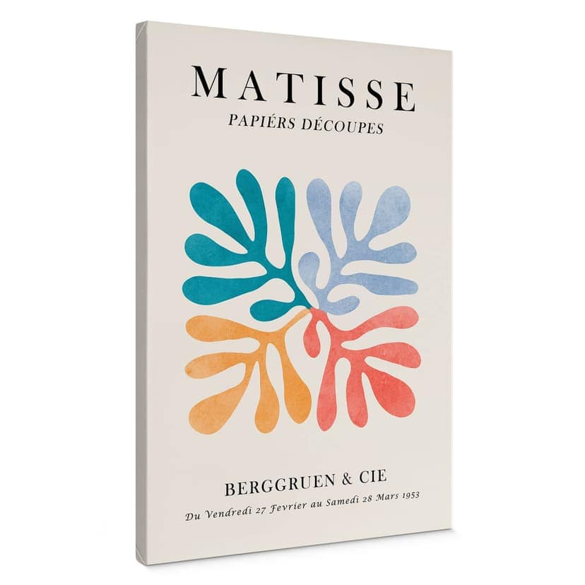 Poster su tela in stile Matisse Papiers Découpés - Costa