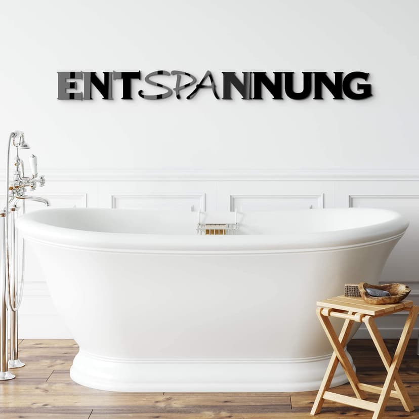 Acrylbuchstaben Entspannung