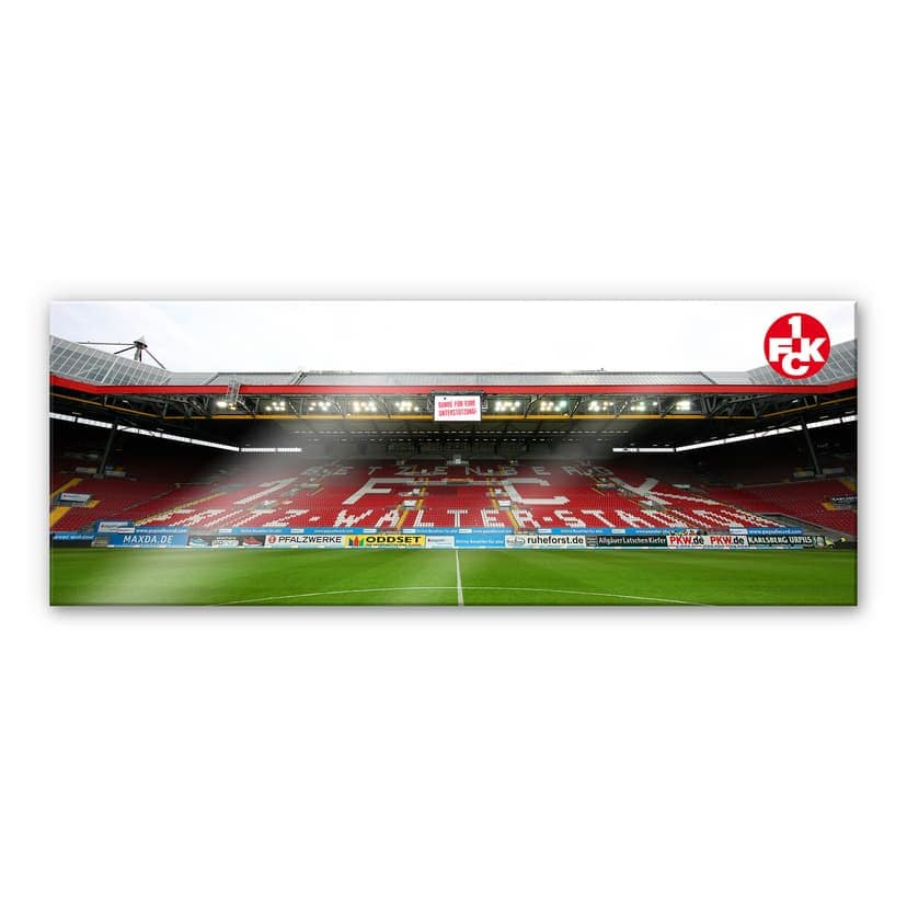 Stampa su vetro acrilico 1. Tribuna dello stadio FC Kaiserslautern - Panorama