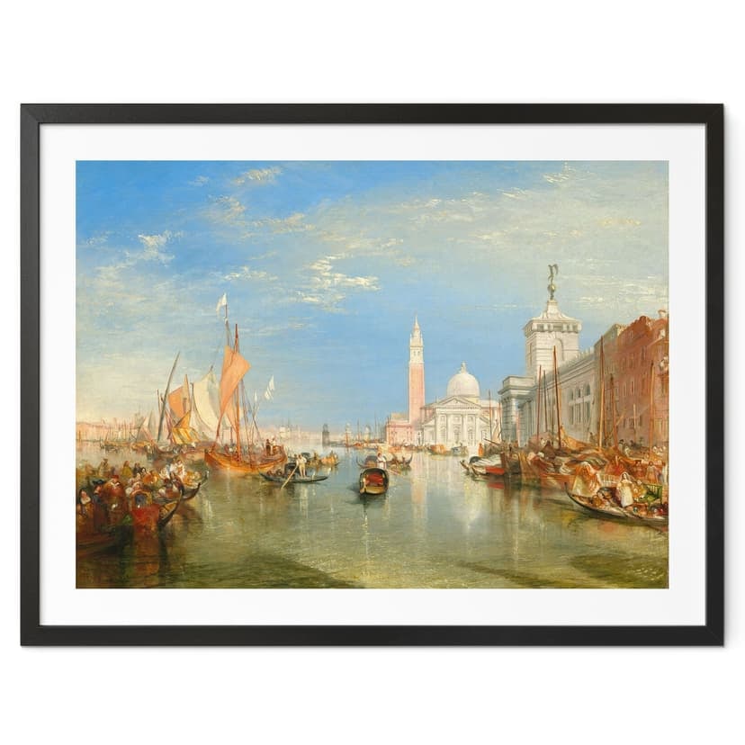 Poster Turner - Venezia, Dogana e S. Giorgio Maggiore