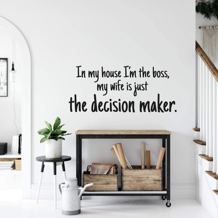 Adesivo murale In my house I'm the boss...