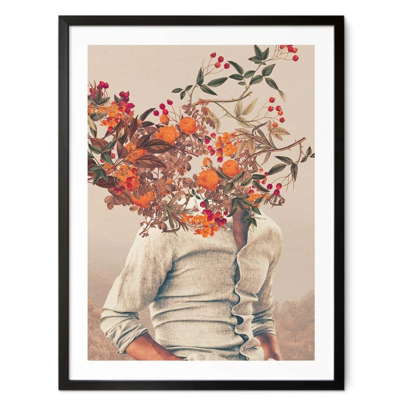 Poster Moth - Flower Man