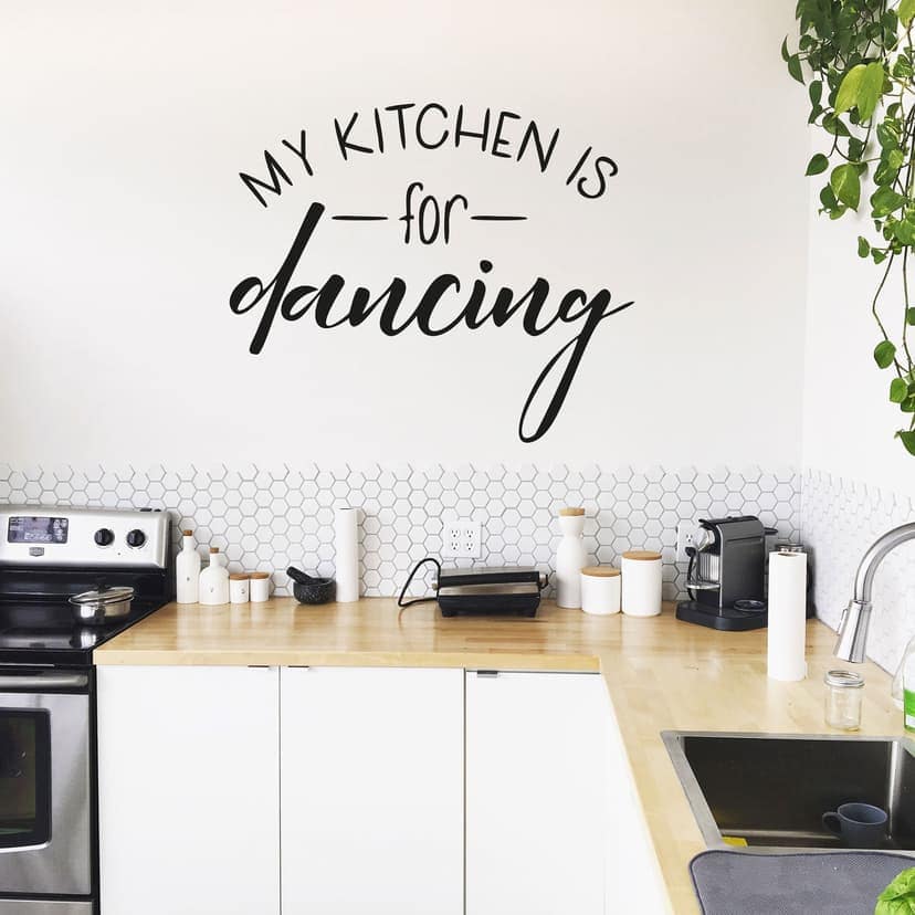 Adesivo murale - My Kitchen is for dancing