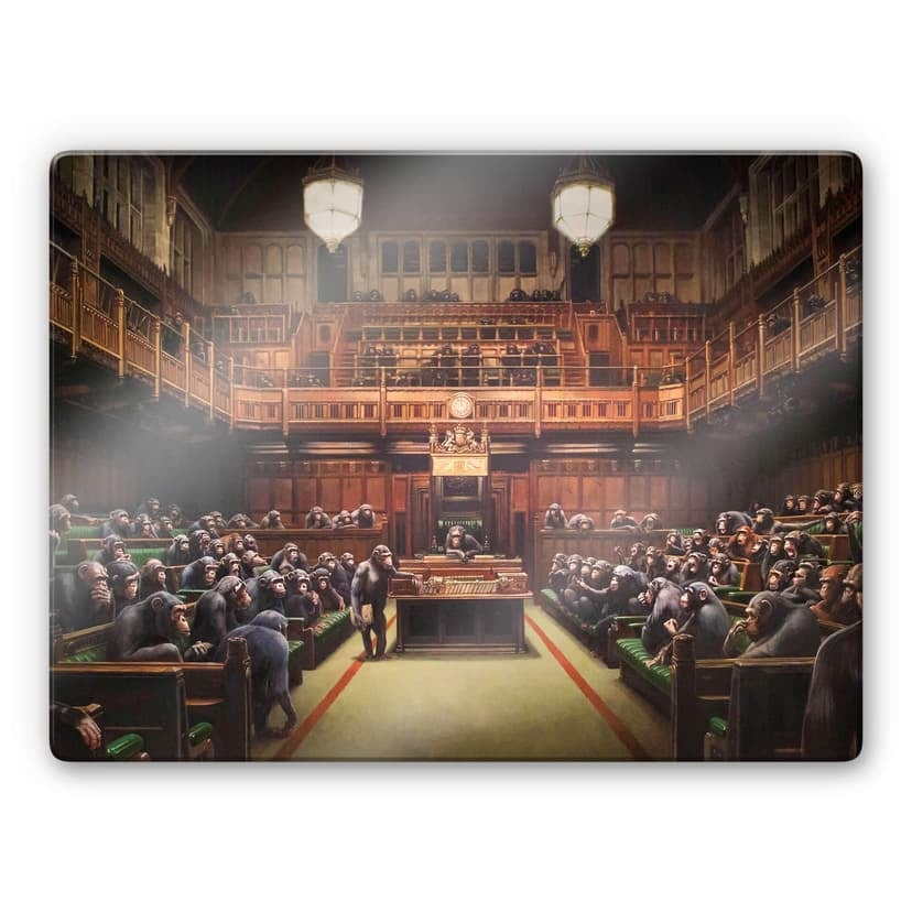 Stampa su vetro Banksy - Parlamento