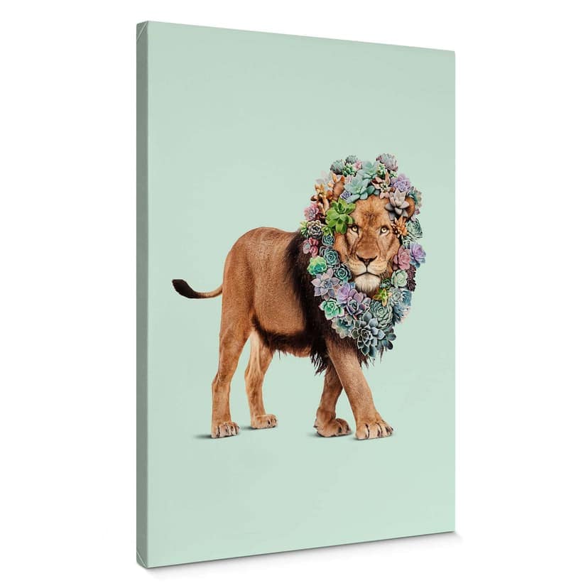 Stampa su tela Loose - Succulent Lion