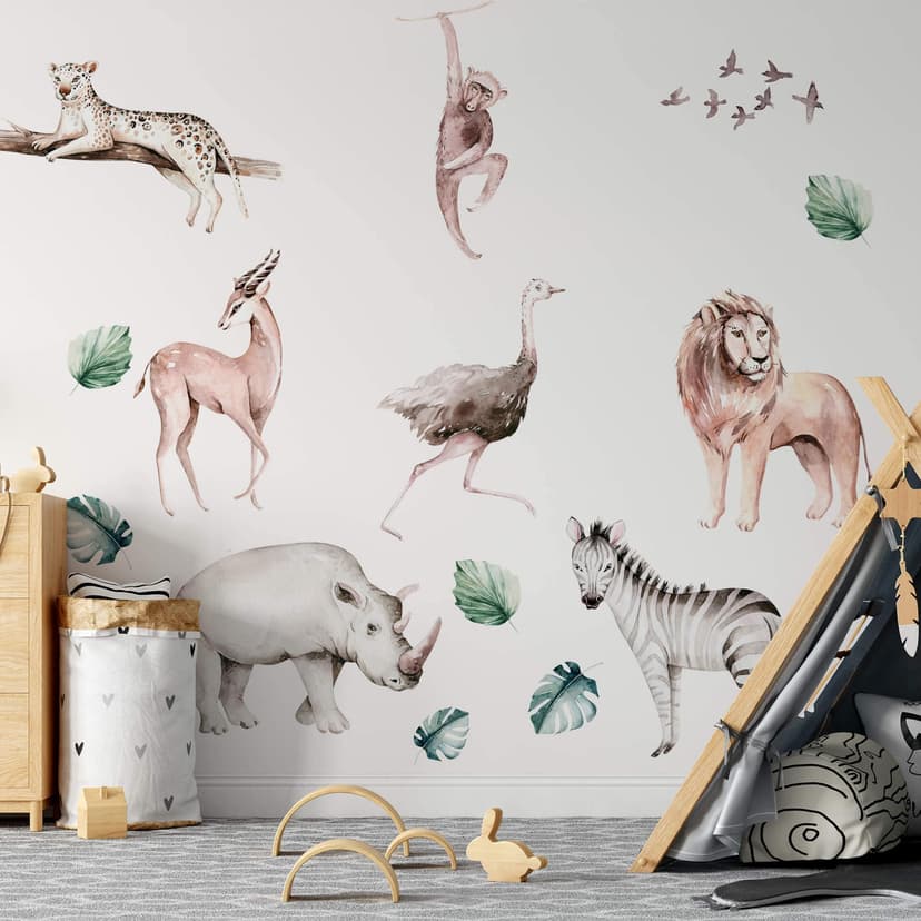 Adesivo murale Kvilis - Animali (20-pz.)