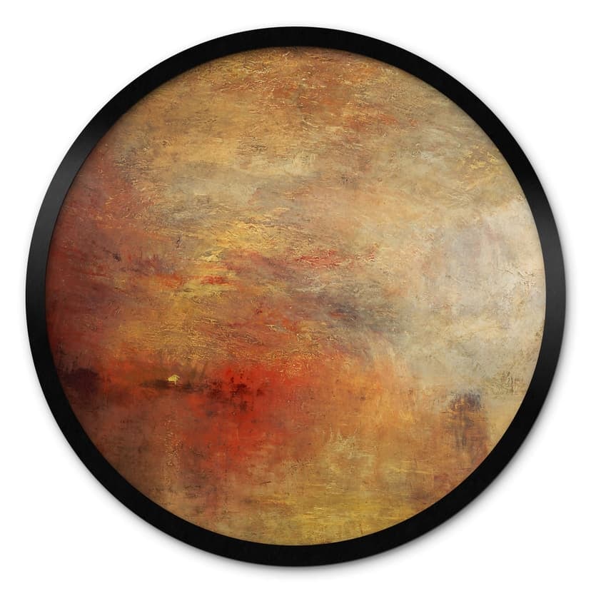 Poster Turner - Tramonto su un lago - Rotondo
