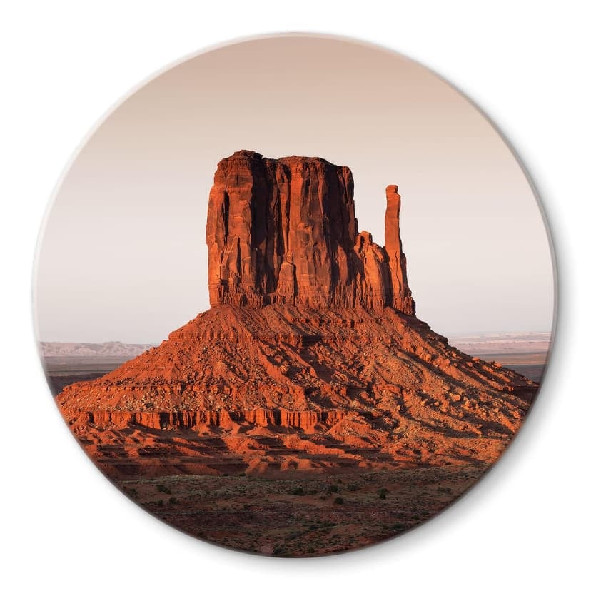 Stampa su vetro Formazione rocciosa nella Monument Valley - Hugonnard - Rotonda
