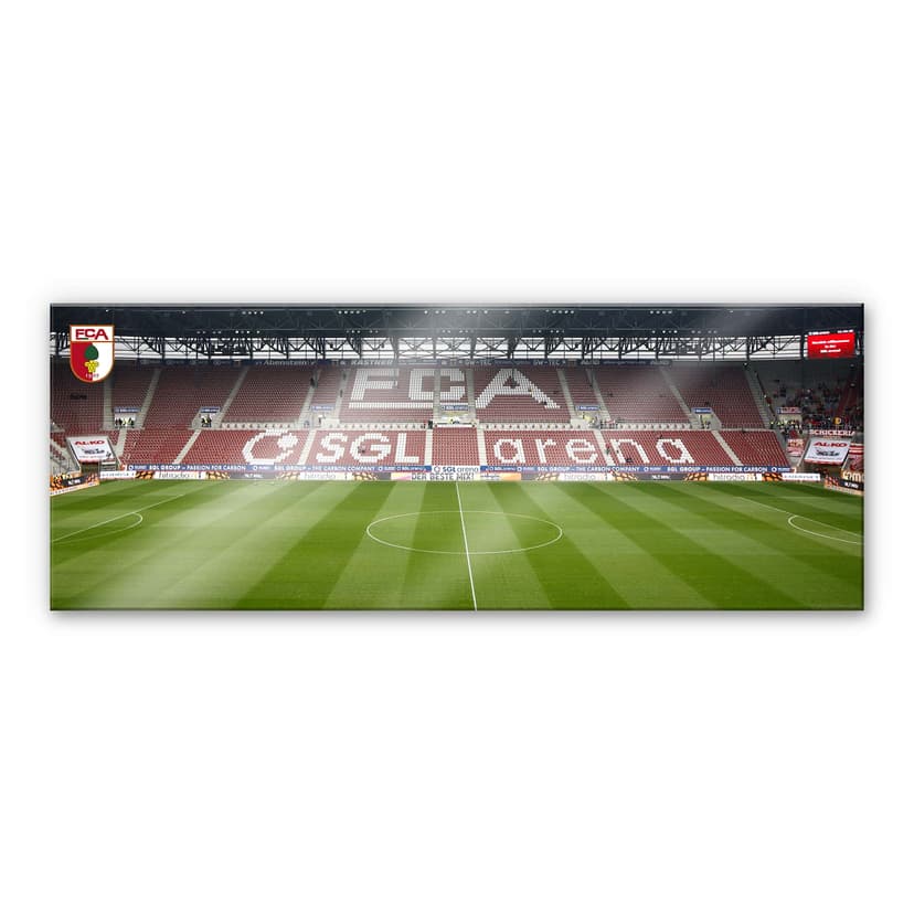 Stampa su vetro acrilico panorama tribuna stadio FC Augsburg