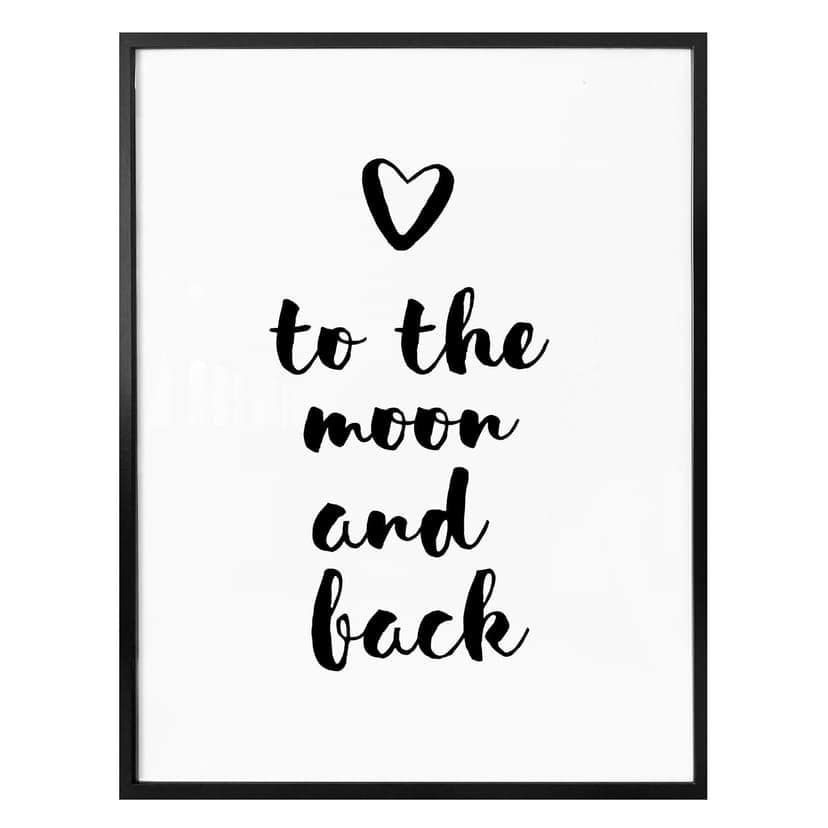 Poster Love to the moon and back