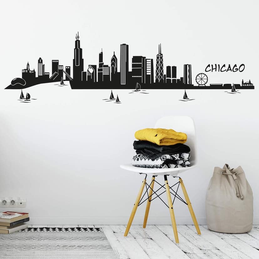 Adesivo murale - Profilo di Chicago